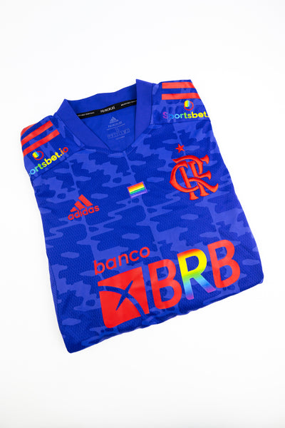 2021-22 Flamengo pride edition football shirt made by Adidas size Small