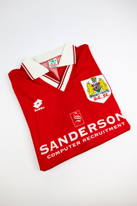 1997-98 Bristol City football shirt made by Lotto size Large.