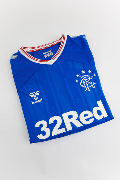 2019-20 Glasgow Rangers football shirt made by Hummel size XL