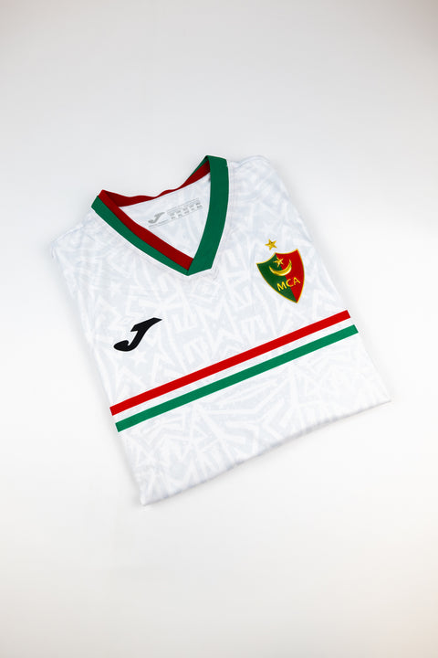 MC Alger 2022-23 football shirt made by Joma available in various sizes.