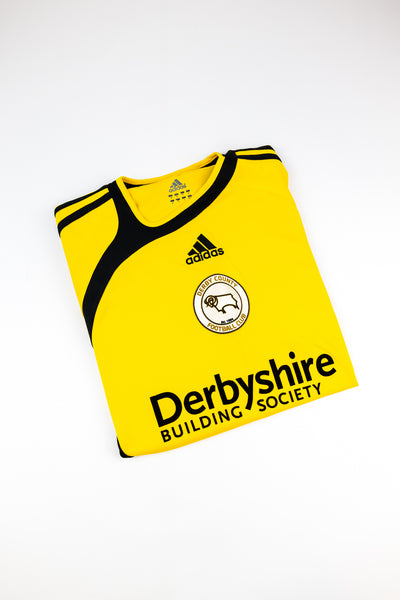 Derby County 2007-08 football shirt made by Adidas size Medium.